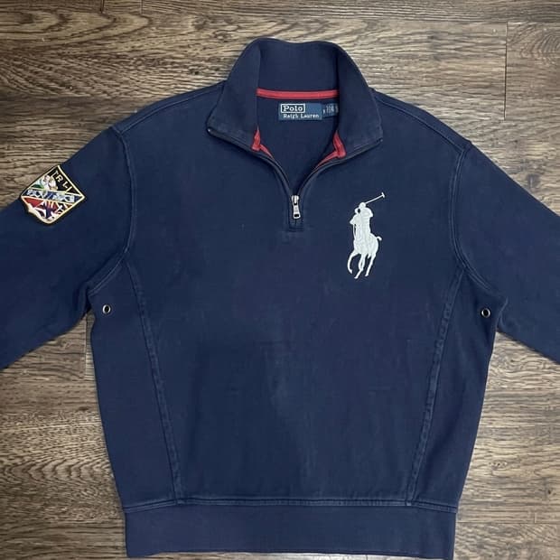 폴로 랄프 로렌 하프집업 니트