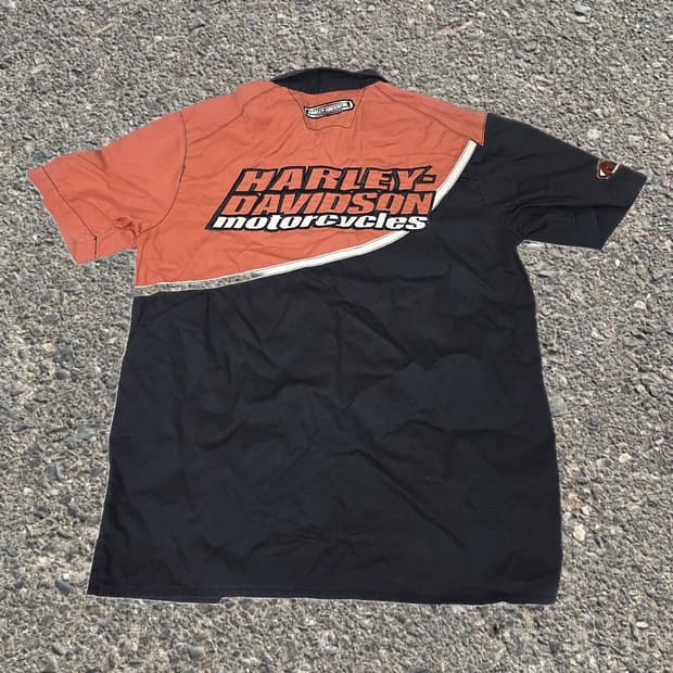 할리 데이비슨 2005 모터사이클 반팔셔츠