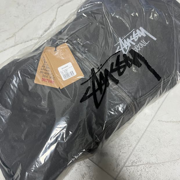 [L] 스투시 서울 후드 집업 피그먼트 블랙