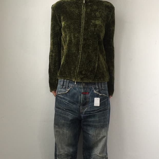 Fleece high neck zip up