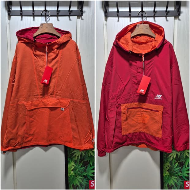 양면 뉴발란스 아노락 바람막이.새상품