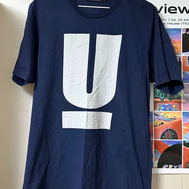 언더커버 반팔 빅로고 네이비 삽니다