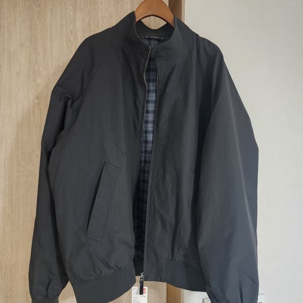 유니클로 신상 해링턴 자켓 블랙 XL 새제품