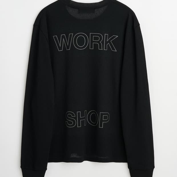 아워레가시 워크샵 와플 롱슬리브 블랙 M 사이즈