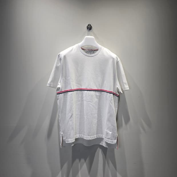 [중고/정품] 톰브라운 RWB 스트라이프 반팔 티셔츠 화이트 3