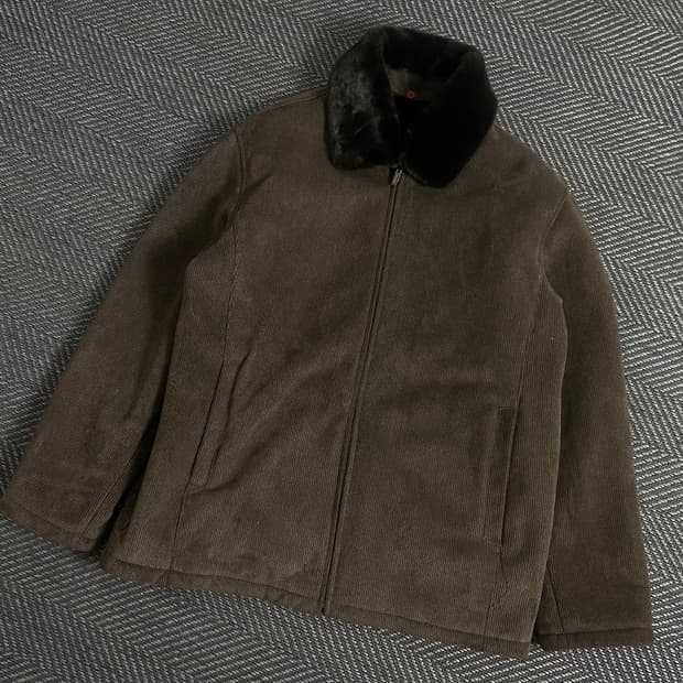 Nottinghill 브라운 코듀로이 퍼 자켓 y 3804