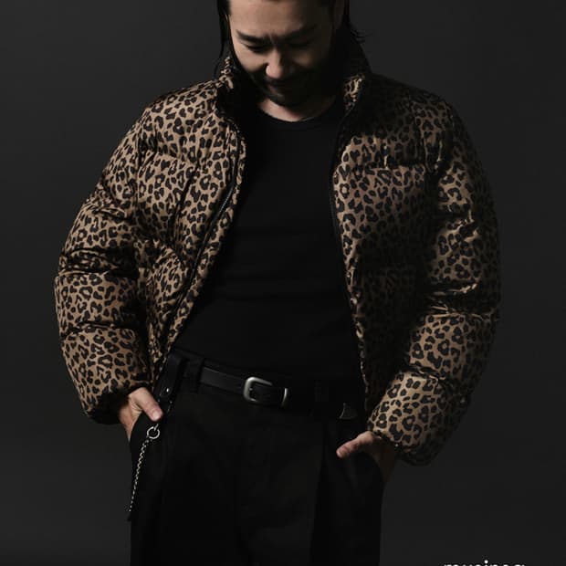 노홍철X무신사 숏패딩 레오파드