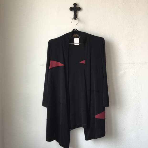 Line detail open cardigan