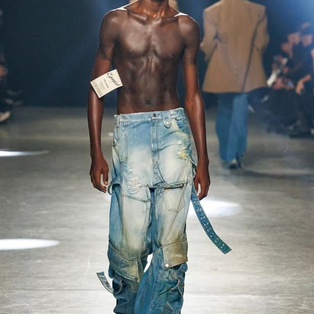 Egonlab 에곤랩 카고 엘레베이티드 플레어 데님