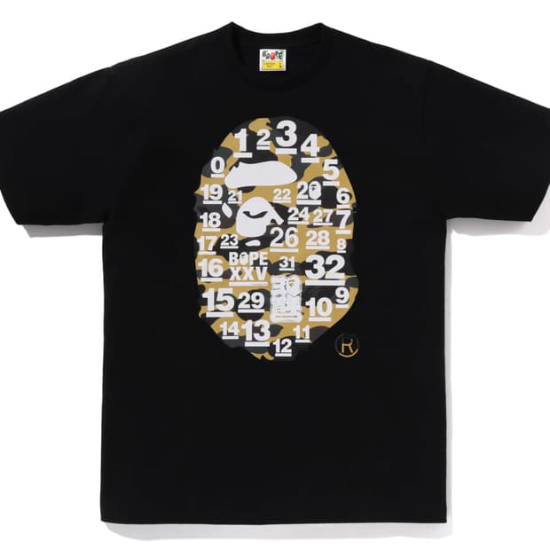 베이프 32주년 1st 카모 빅 에이프 헤드 반팔티