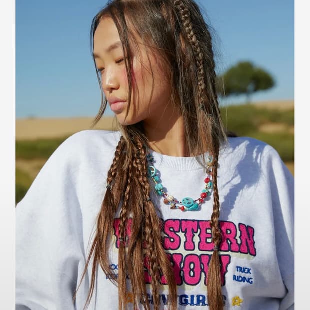 에즈이프캘리 웨스턴 쇼 맨투맨 멜란지그레이