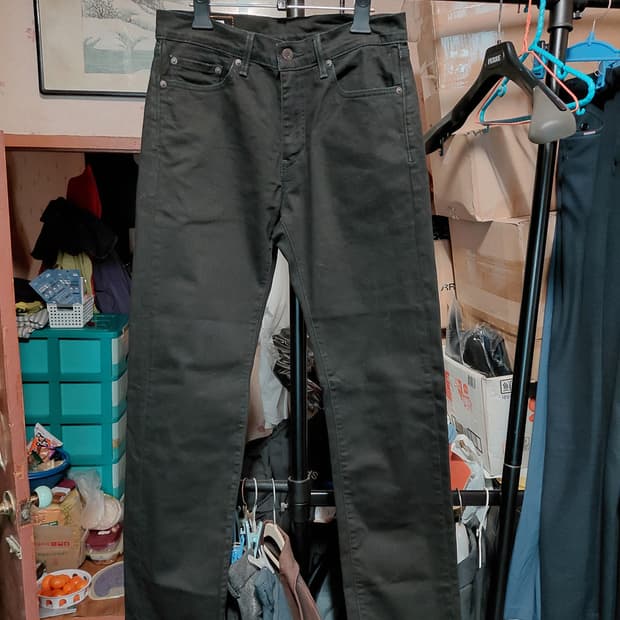 [리바이스505]프리미엄 스트레이트핏 블랙 데님 청바지 30사이즈 