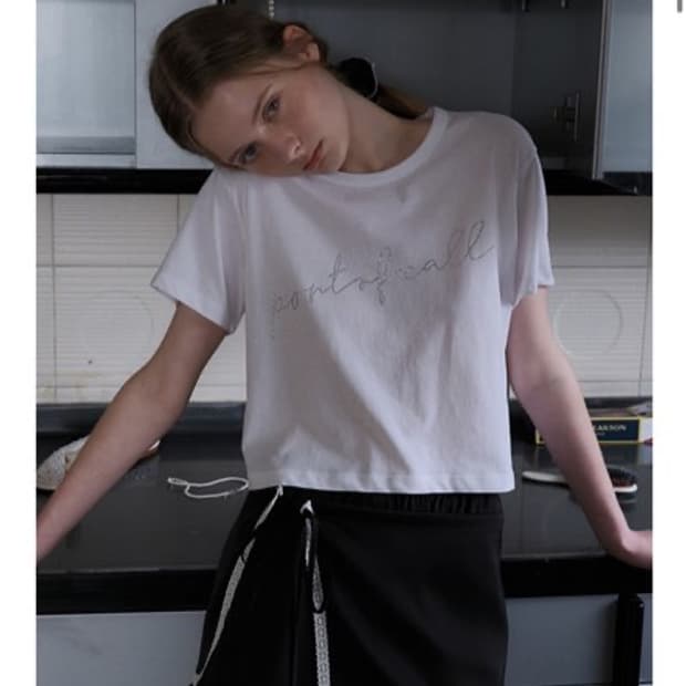 포트오브콜 스파클 티셔츠 sea sparkle t-shirts white