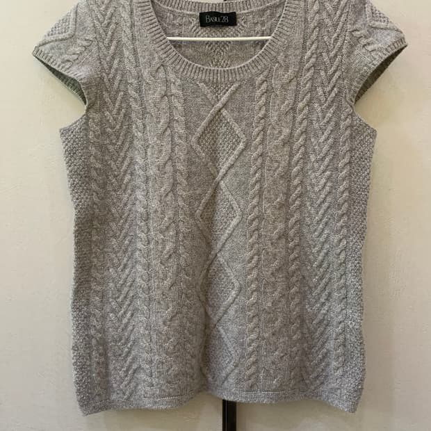 캐시미어 반팔 니트