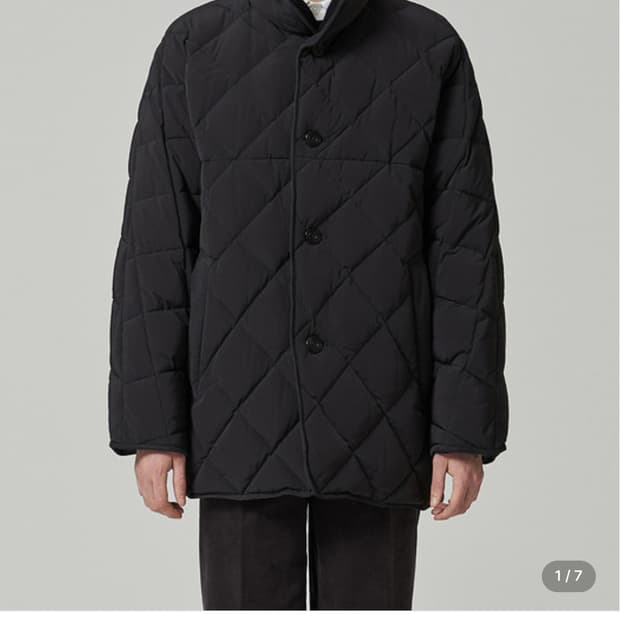 커스텀 멜로우 구스다운 퀼팅 코트