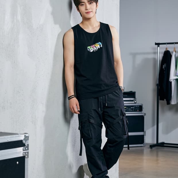 칼카니(KARL KANI) 3D 로고 블랙 나시티