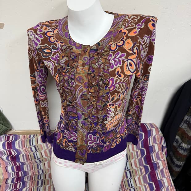 Blumarine 블루마린 에스닉 가디건
