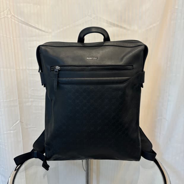정품 빈폴 남성 가죽 백팩    