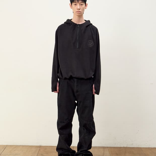 ETCE_UNITED FLEECE HOOD ANORAK (BLACK)