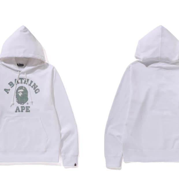 베이프 비트맵 컬리지 후드 s