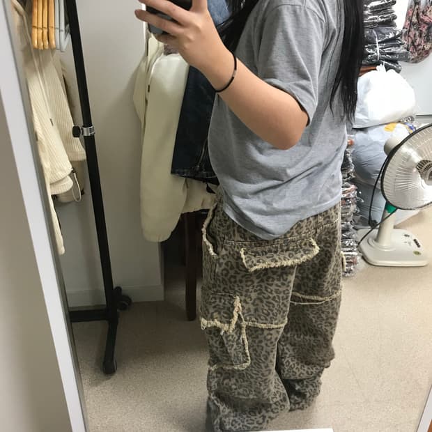 레오파드 팬츠 Lsize