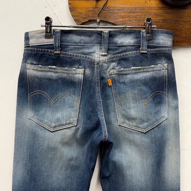 Japan LVC Orange Tab Flare Denim Pants