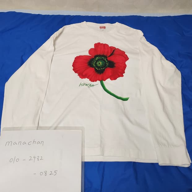 겐조KENZO/플라워 프린팅 롱슬리브/XL