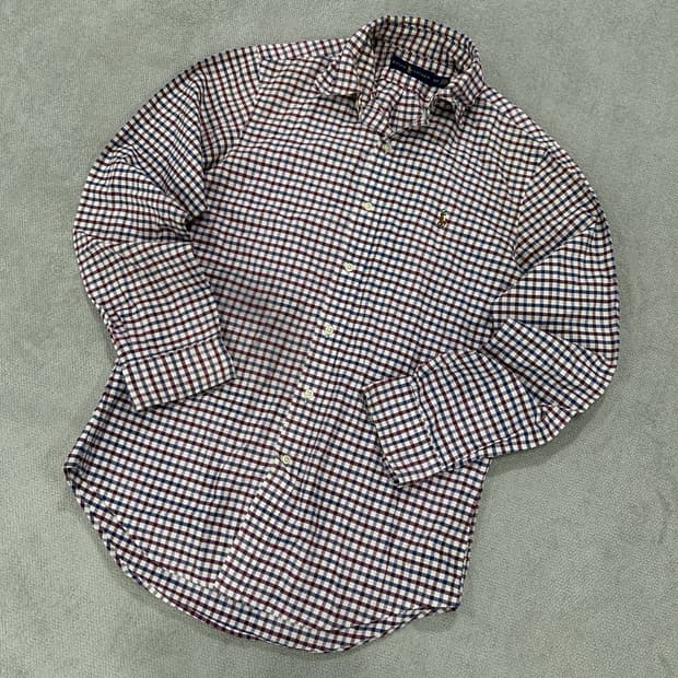 폴로 랄프로렌 체크 긴팔 셔츠 s