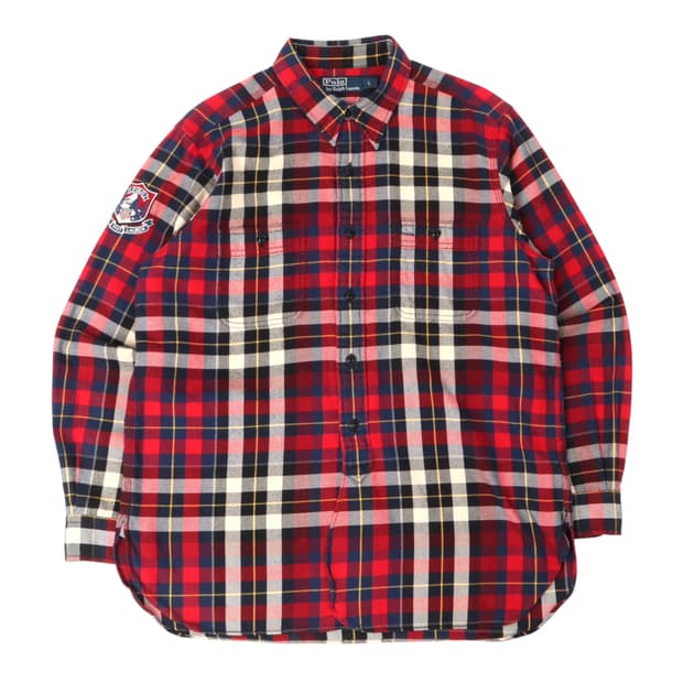 폴로 랄프로렌 마운틴 패치 빈티지 체크 셔츠