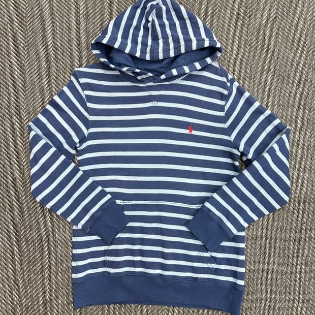 폴로 후드티 스트라이프