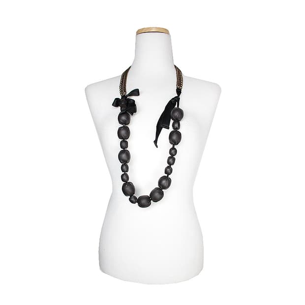 마르니 블랙볼 체인 목걸이