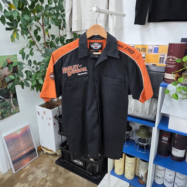 할리데이비슨 반팔 셔츠 S