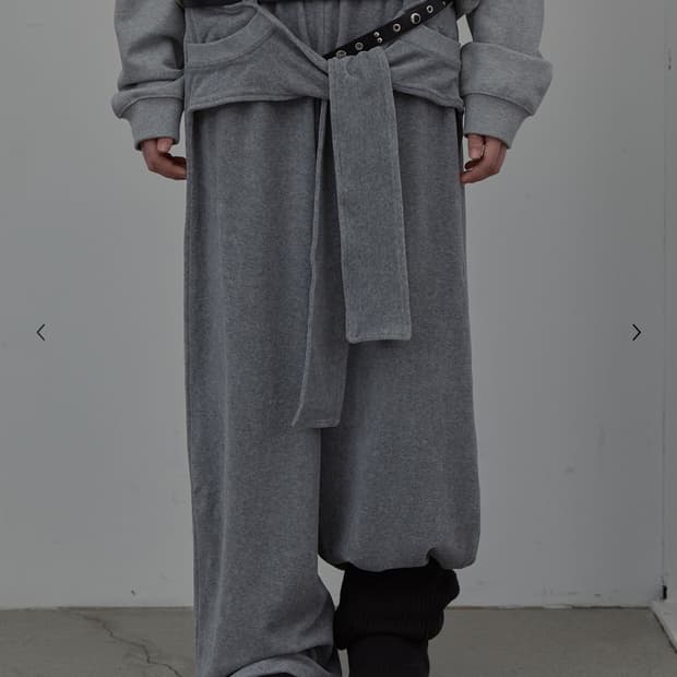 LCDC TIED DETAIL JERSEY PANTS (MELANGE G