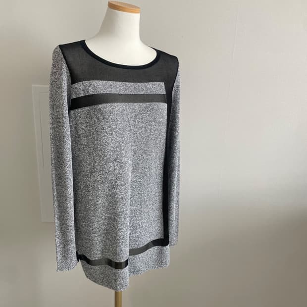 Helmut Lang 시스루 니트 스웨터 S