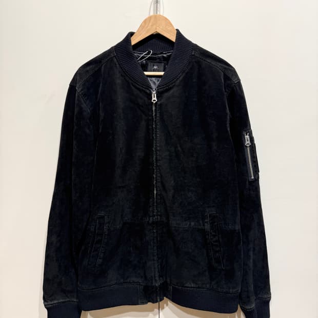 OBEY 오베이 리얼 레더 스웨이드 자켓