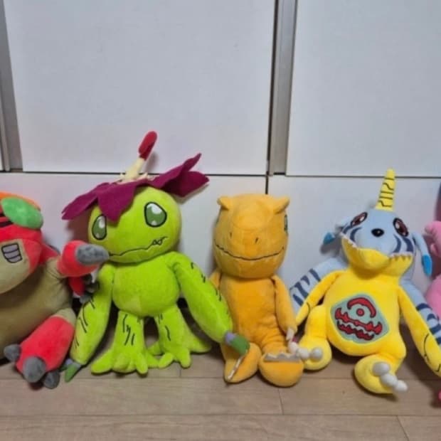 일괄판매 디지몬어드벤처 아구몬 파피몬 피요몬 텐타몬 파닥몬 팔몬 인형