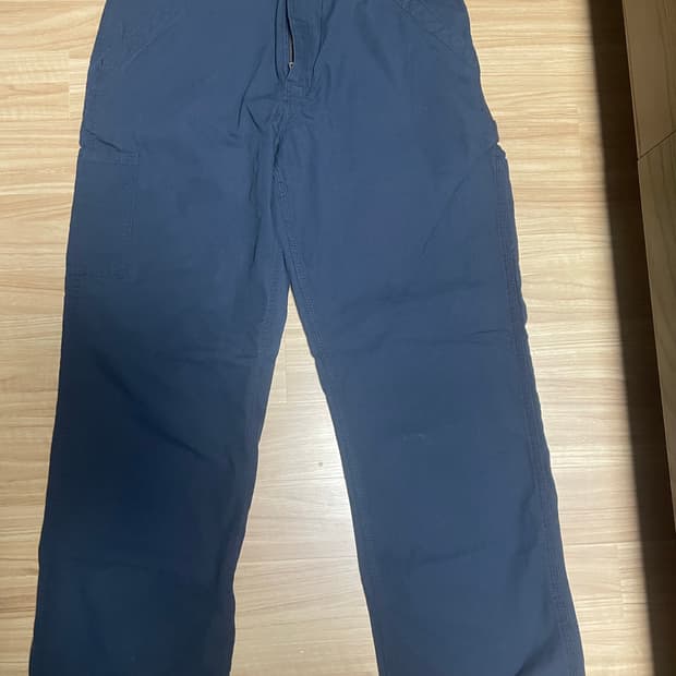 칼하트 다크네이비 싱글니 카펜터 팬츠