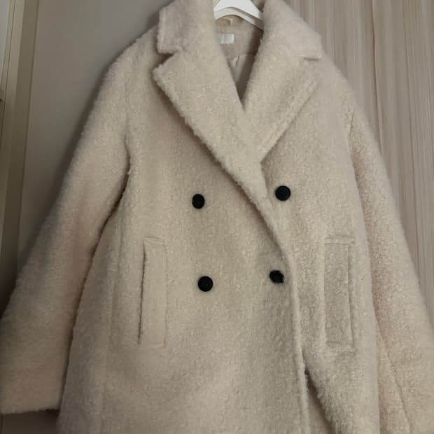 자라 양털 부클코트