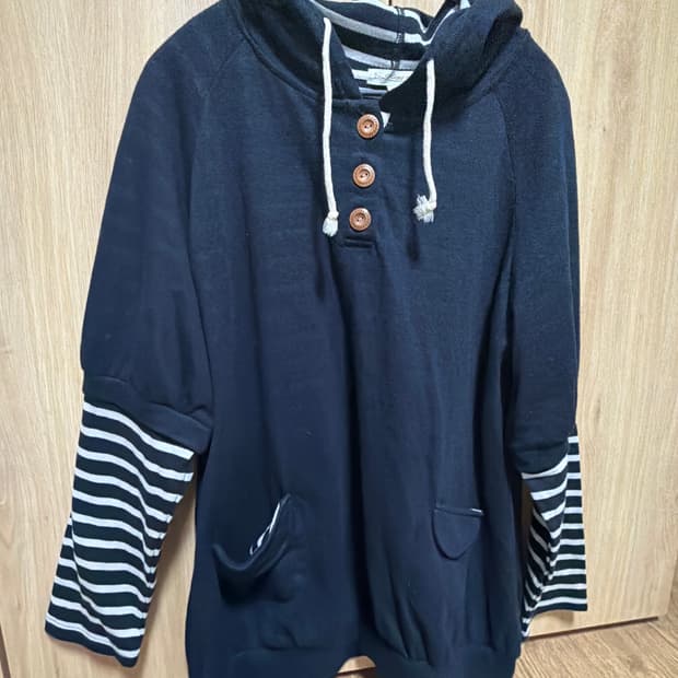 모리걸 레이어드 후드티 하구미