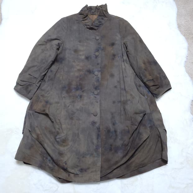 여성 천연염색 롱점퍼 66 0209  뽀샤샤