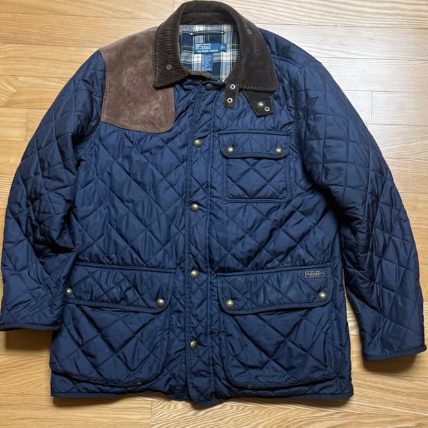 폴로 헌팅 퀼팅 자켓