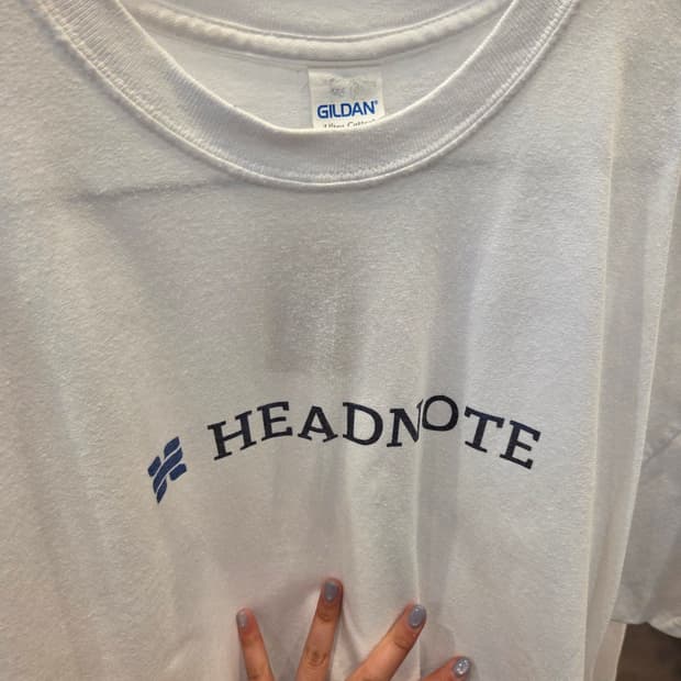 [XL] USA수입 빈티지 프린팅 깔끔한 흰티 / headnote