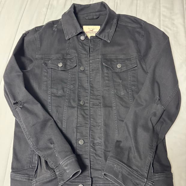 홀리스터 블랙 청자켓 L