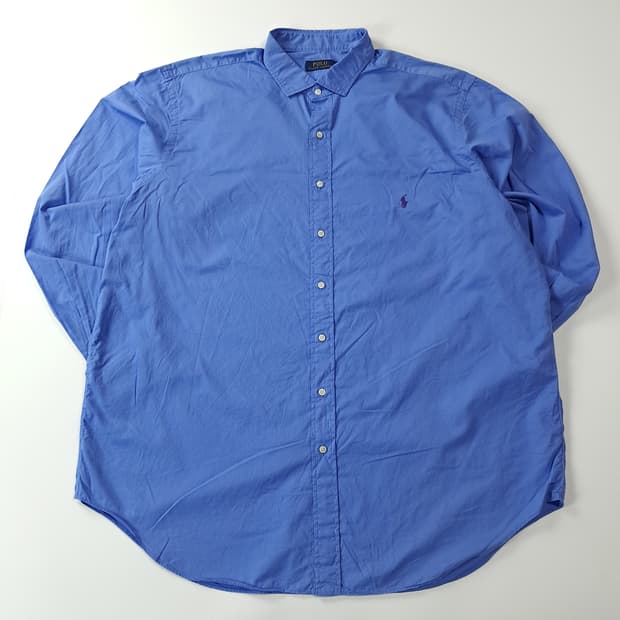 CJ374 2XL 폴로 빅사이즈 00s 블루 셔츠 남방