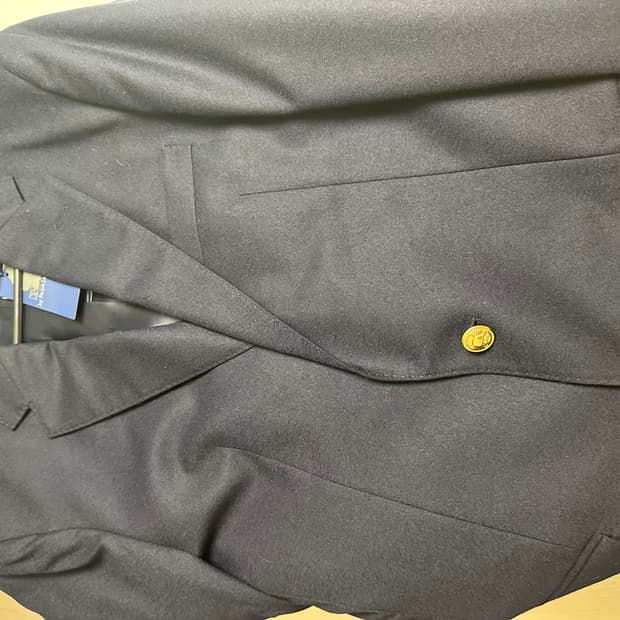 폴로 도스킨 울 블레이저 40R