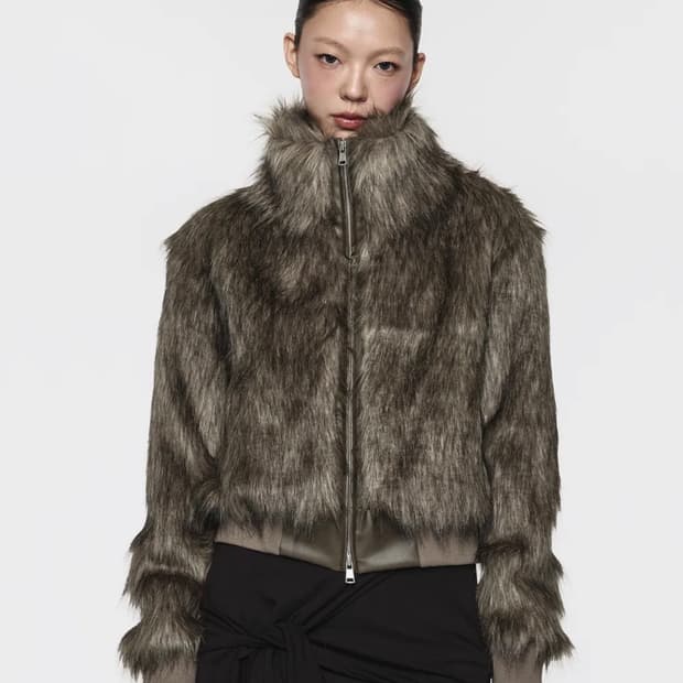 락케이크  파자켓 브라운