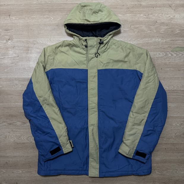 게스 올드스쿨 패딩 후드 자켓