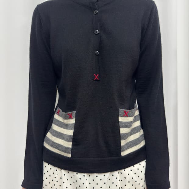 boasorte pocket knit top