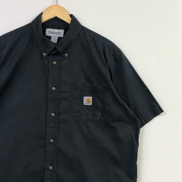 XL 칼하트 블랙 워크 셔츠