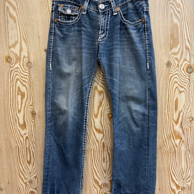 트루릴리젼 빌리 슈퍼 T 부츠컷 데님 팬츠